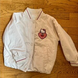 Zara Hello Kitty White Bomber Jacket